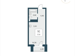 Продается Студия АК Тайм Парк, 27.86  м², 5450000 рублей
