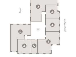 Продается 3-комнатная квартира ЖК Пшеница, дом 2.1, 122.05 м², 20600000 рублей
