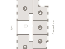Продается 3-комнатная квартира ЖК Пшеница, дом 2.1, 92.09 м², 13290000 рублей