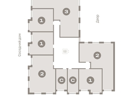 Продается 3-комнатная квартира ЖК Пшеница, дом 2.1, 92.7 м², 13370000 рублей