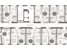 Продается 2-комнатная квартира ЖК Первый на Титова, 65.44 м², 7041900 рублей