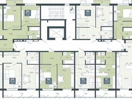 Продается 2-комнатная квартира ЖК Дом в Мичуринском, корпус 2.3, 72.82 м², 7251070 рублей