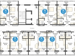 Продается 1-комнатная квартира ЖК Квартал на Большой, дом 1, 44.46 м², 4437108 рублей
