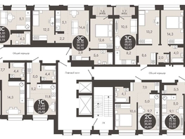 Продается 3-комнатная квартира ЖК Флагман Холл, 58.1 м², 8392500 рублей