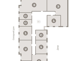 Продается 2-комнатная квартира ЖК Пшеница, 6.1, 55.16 м², 7430000 рублей