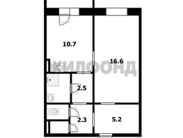 Продается 1-комнатная квартира Виталия Потылицына ул, 42.4 м², 4410000 рублей