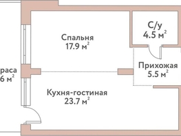 Продается 2-комнатная квартира ЖК Флора и Фауна, 18а, 51.6  м&sup2;, 18440000 рублей