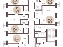 Продается 2-комнатная квартира ЖК Зеленый город, дом 1, 74.4  м², 9148700 рублей