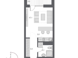 Продается Студия ЖК Дом Нобель, 31.45  м², 8100000 рублей