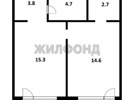 Продается 1-комнатная квартира ЖК Пшеница, дом 1, 41.4  м², 5700000 рублей