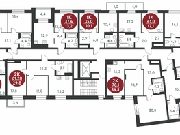 Продается 1-комнатная квартира ЖК Скандинавские кварталы, дом 1, 37.4 м², 5674400 рублей