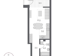 Продается Студия ЖК ОСКАР, дом 1, 32.2  м², 6900000 рублей