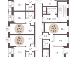 Продается 2-комнатная квартира ЖК Зеленый город, дом 1, 69.2 м², 8623700 рублей