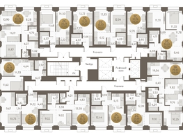 Продается 3-комнатная квартира ЖК Урбан Пикс, 56.74  м&sup2;, 8721900 рублей