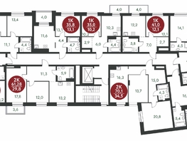Продается 1-комнатная квартира ЖК Скандинавские кварталы, дом 1, 41  м², 6241000 рублей