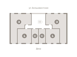 Продается 3-комнатная квартира ЖК Европейский берег, дом 44, 87.7  м², 11890000 рублей