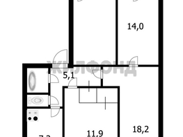 Продается 3-комнатная квартира Зорге ул, 61 м², 5000000 рублей