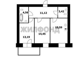 Продается 2-комнатная квартира 63.4 м², 8500000 рублей