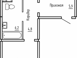 Продается 1-комнатная квартира ЖК Самоцветы, Бирюза дом 1, 50.5 м², 4750000 рублей
