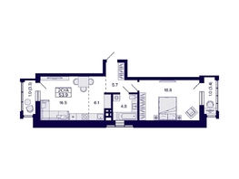 Продается 2-комнатная квартира ЖК Grando (Грандо), 53.9  м², 9900000 рублей