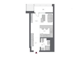 Продается Студия ЖК Беринг, дом 3, 27.86 м², 5650000 рублей