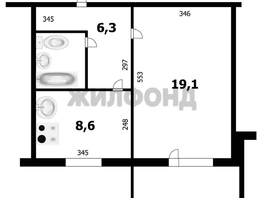 Продается 1-комнатная квартира Михаила Немыткина ул, 37.4  м², 4200000 рублей