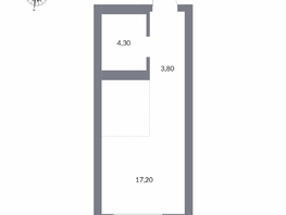 Продается Студия ЖК Державина, 50, 25.3 м², 6500000 рублей
