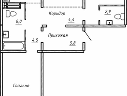 Продается 3-комнатная квартира ЖК Гренландия, Лес дом №5, 82.8  м², 8750000 рублей
