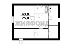 Продается Дом Лазурная ул, 43  м², участок 6.1 сот., 3650000 рублей