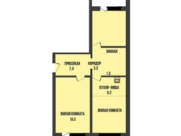 Продается 2-комнатная квартира ЖК Династия, дом 909, 70.1  м&sup2;, 7700000 рублей