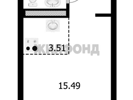 Продается Студия Бориса Богаткова ул, 26.8  м², 6000000 рублей