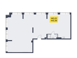Продается Офис АК Land Lord (Ленд Лорд), башня С, 143.35  м², 30820250 рублей