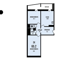 Продается 2-комнатная квартира ЖК Династия, дом 914, 65.2  м&sup2;, 8000000 рублей