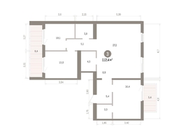 Продается 3-комнатная квартира ЖК Пшеница, дом 5.2, 112.44  м&sup2;, 14830000 рублей