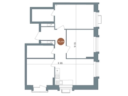 Продается 3-комнатная квартира ЖК 19/56 Кварталы Телецентра, сек 2, 69.7  м&sup2;, 11190000 рублей