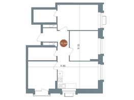 Продается 3-комнатная квартира ЖК 19/56 Кварталы Телецентра, сек 2, 69.7  м&sup2;, 12090000 рублей