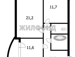 Продается 2-комнатная квартира Закаменский мкр, 59.4  м&sup2;, 8900000 рублей