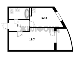 Продается 1-комнатная квартира Закаменский мкр, 43  м&sup2;, 6000000 рублей
