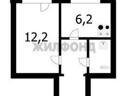 Продается 1-комнатная квартира Виктора Уса ул, 25.6  м&sup2;, 2990000 рублей