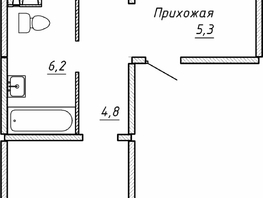 Продается 2-комнатная квартира ЖК Гренландия, Лес дом №5, 65.4  м&sup2;, 7090000 рублей