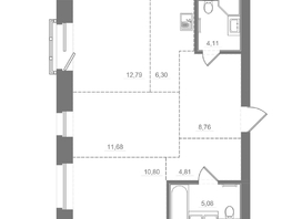 Продается 2-комнатная квартира ЖК Спектр, дом 10, 64.33  м&sup2;, 11290000 рублей