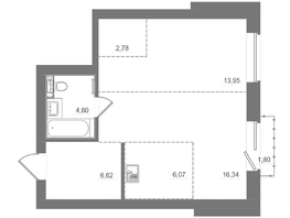Продается Студия ЖК Спектр, дом 10, 52.17  м&sup2;, 9690000 рублей
