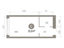 Продается Студия ЖК Европейский берег, дом 45, 21.56  м&sup2;, 5240000 рублей