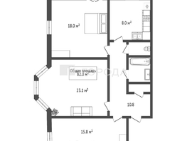 Продается 3-комнатная квартира Богдана Хмельницкого ул, 82  м&sup2;, 7700000 рублей