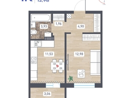 Продается 1-комнатная квартира ЖК Радуга Сибири, дом 14, 36.83  м&sup2;, 4603750 рублей