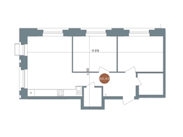 Продается 2-комнатная квартира ЖК 19/56 Кварталы Телецентра, сек 2, 60.3  м&sup2;, 9790000 рублей