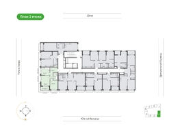 Продается 2-комнатная квартира  Природные кварталы Сибирия, 53.8  м&sup2;, 6822201 рублей
