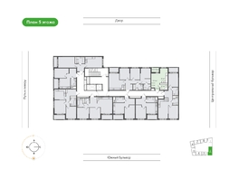 Продается 1-комнатная квартира  Природные кварталы Сибирия, 26.8  м&sup2;, 3919950 рублей