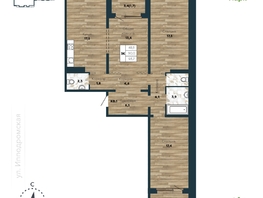 Продается 3-комнатная квартира ЖК Галактика, дом 4 Марс, 93.7  м&sup2;, 13300000 рублей