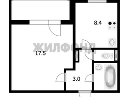 Продается 1-комнатная квартира 2-й (4 мкр.) кв-л, 33.4  м&sup2;, 4350000 рублей